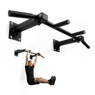 Mobiclinic® fitness, Barre de traction murale, K3, Kit d'ancrage, Acier, Max. 250 kg, Exercices musculation, Poignées en mousse