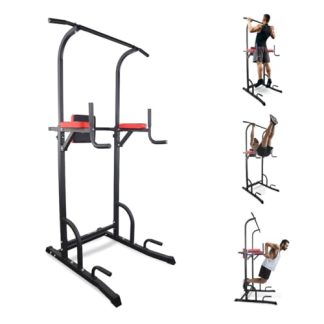 Mobiclinic®, Chaise Romaine Musculation, Réglable sur 8 Hauteurs, Power Tower Dip Station, Dossier Réglables, Tour de, Robuste, Sport Maison, Traction, Pull Up, Multifit