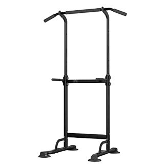 soges Power Tower Station de Musculation Multifonction avec Barre de Traction Réglables | Chaise Romaine Ajustable Compacte pour Calisthenics (Sans Montage Mur), Idéale pour les Appartements