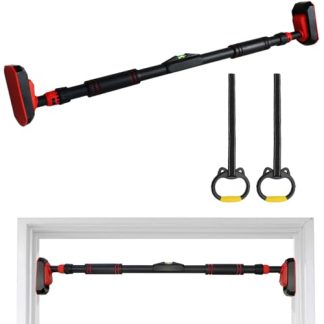 Fantecia Barre de traction pour cadre de porte, jusqu'à 250 kg, pas de vis nécessaires, extensible, patins antidérapants en PVC