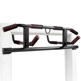 RDTOK Barre de Traction Porte sans Perçage, Pull Up Bar avec Multi-Prises, Idéale pour Maison & Home Gym Bar de Traction (8 Prises)