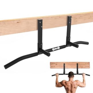 Shnlie Barre de traction montée sur solive, barre de traction au plafond pour salle de sport à domicile, poutre, chevalet, barre de 106,7 cm de large, installation facile