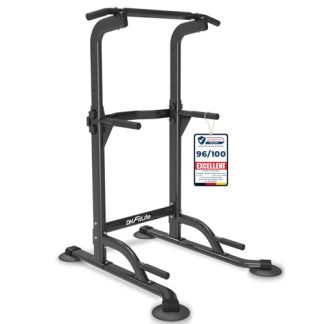 DH FitLife Power Tower Dip Station| Barre de traction autonome | Barre de dips pour le dos | Station de musculation Power Tower | Station de fitness | Rack de puissance pour salle de sport à domicile