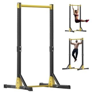 Awjaisca Station de tractions, supporte jusqu'à 181 kg, station de barre de tractions portable, support de barre de tractions autonome pour salle de sport à domicile, station de tractions et de dips
