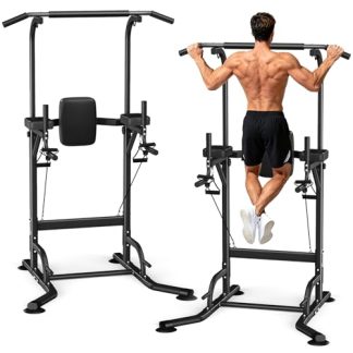 Dskeuzeew Power Tower - Station de musculation (Noir)